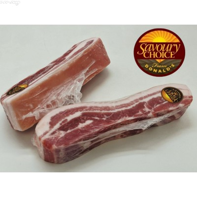 SC02 Savoury Choice加拿大純榖飼白豚帶皮挑骨豬腩(約454g/塊，即約1磅)***本月優惠價HK$45.00/包***